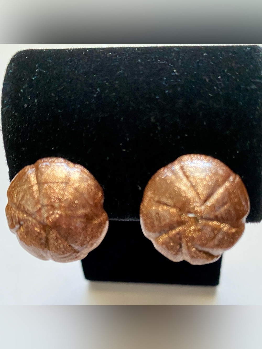 Vintage Goldstone Glass Earrings